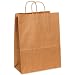 Aviditi BGS106K Paper Shopping Bag, 13" Length x 7" Width x 17" Height, Kraft (Case of 250)