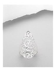Flower Ring In 92.5 Sterling Silver