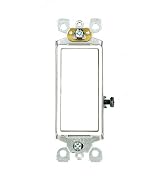 15 Amp 120/277 Volt AC, Single-Pole, Quickwire Push-in and Side Wired Decora Rocker Switch, Self-Grounding, Ivory, White, 5601-S2