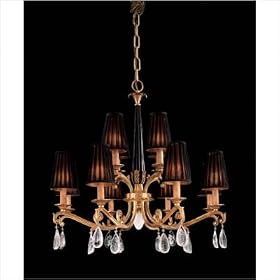 Metropolitan Twelve Light Chandelier in French Gold by Metrolpolitan Lighting