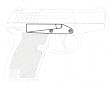 Belt Clip Blue for P11 & P40 - Firearm Accessories - Other