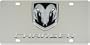 Dodge Charger Chrome Steel License Plate
