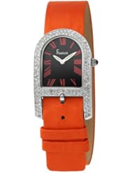 Freelook Womens HA8130-7 Orange Band Black Dial Watch