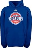 Detroit Pistons Youth adidas Team Logo Fleece Hooded Sweatshirt