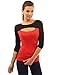 Patty Women's Keyhole Long Sleeve Blouse Top