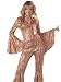 Womens Halloween Costumes 1970 1970s 70s Sequin Disco GoGo Hippie Hippy Costume Theme Party Outfit
