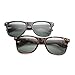 zeroUV ZV-8452jk Wayfarer Sunglasses, Black/Tortoise, 54 mm