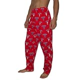 Mens MLB Philadelphia Phillies Cotton Thermal Sleepwear / Pajama Pants - Red (Size: S)