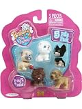 Puppy in My Pocket 5 Pets Pack ~Pug, Bichon Frise, Russian Toy Terrier, Chow Chow, Border Terrier