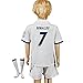 Boys Real Madrid Soccer Jersey Home Ronaldo 7 Kids Youth Shirt+Short+GIFT Socks in 5 Sizes.