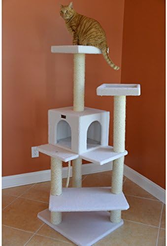 Armarkat Sturdy 57-inch Fleece Cat Treehouse