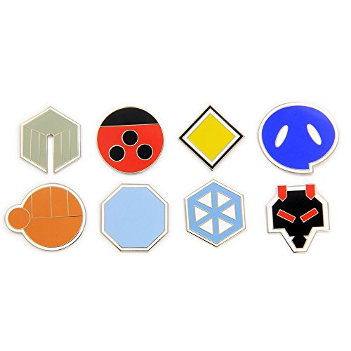 Pokemon Gym Badges: Gen 2 - Johto League (Iron)