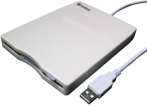 SANDBERG USB Floppy Mini Reader 3.5Zoll USB Weiss 50 cm 20Zoll Kabel Preisvergleich