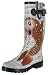 Chooka Women's Koi Tattoo Rainboot,Light Blue,8 M