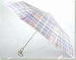 Totes - Adult Plaid Auto Open Umbrella