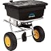 Spyker Commercial Grade 125-Pound Capacity Tow Behind Broadcast Spreader With Poly Hopper And Pneumatic Tires #12520
