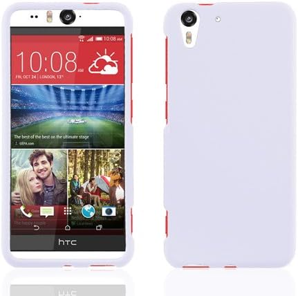 Cell-Pak HTC Desire Eye Rubber Paint Case - Retail Packaging - White