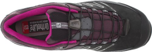 SALOMON X Over LTR Ladies Hiking Boot, Black/Grey/Purple, UK7.5