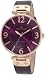 AK Anne Klein Women's 10/9168RGPR Purple Leather and Rosegold-Tone Watch,AK Anne Klein,10/9168RGPR,B0058ZTJGI