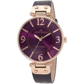 bulova watches bands AK Anne Klein Womens 10/9168RGPR Purple