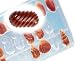 Chocolate Mold: Fluted Bar 38 mm x 21 mm x 11 mm deep. 36 cavities