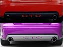 2004-06 PONTIAC GTO Rear Bumper Valence Vinyl Inserts Decals Letters - 37 Colors to choose from (Color :: Chrome Mirror Red)