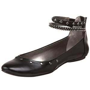 Buy Unisa Ladies Blondie Ballet Flat,Black,7 M US by Unisa