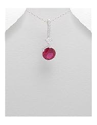 CZ Pendant Necklace In 92.5 Sterling Silver