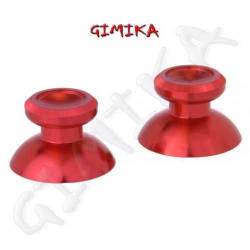 Red Aluminum Metal XBOX ONE Thumbsticks "2" Pair" Free Screwdriver Double Sided Easy-Palm-Screw T8/000 Phillip by Gimika