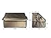 Crusar Auto Car SUV Trunk Storage Collapsible Folding Cargo Organizer Multipurpose Foldable Cargo Storage Container Box Bag Case with Cover, Great for Travel Vocation Trip Camping (Khaki)