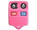 For Ford 4 Button New Keyless Entry key remote Fob case shell Pink No Chips Inside