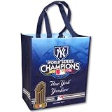 NEW YORK YANKEES 2009 WORLD SERIES CHAMPIONS TROPHY REUSABLE SHOPPING GROCERY TOTE BA