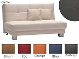 Pharao24 Sofa Schlafsofa Sues 140cm anthrazit
