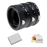 HD3 Macro Automatic Extension Tube Set (13mm, 21mm & 31mm) with Macro Angle Tripod and Extended Life Replacement Battery Pack for LP-E8 + Accessory Kit for Canon T2i & T3i Digital SLR Camera Includes Complimentary Starter Cleaning Kit