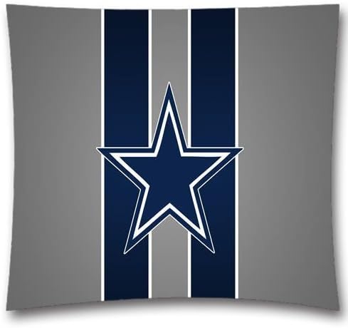 Penny G Sport Season Dallas Cowboys NFL Zippered Square Pillowcase 18X18 Inch (Twin Sides) Cushion Cover Case