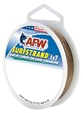American Fishing Wire Surfstrand Bare 1x7 Stainless Steel Leader Wire, Camo Brown Color, 90 Pound Test, 30-Feet
