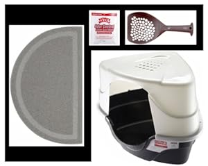 Natures Miracle Advanced Hooded Corner Litter Box (Deluxe Hooded Corner Litter Box Kit) Natures Miracle Advanced Hooded Corner Litter Box (Deluxe Hooded Corner Litter Box Kit)