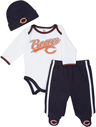 Chicago Bears Infant Bodysuit, Pants, & Cap Set