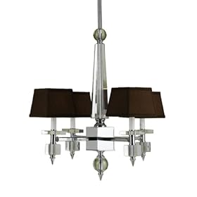 AF Lighting 6686-4H Candice Olson Cluny 4 x 40-Watt Light Chandelier, Chrome with Strong... by AF Lighting