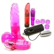 Tantrica Ultra Realistic 7 Inch Vibrating Ballsy Dong with Suction Cup Adult Sex Toy Kit
