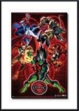 Chaotic by unknown 22.00X34.00 Framed with Black Metal Frame
