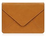 MacBook AirケースPLEMO 封筒エンベロープ PUレザー 11-11.6インチ ブリーフケース (ブラウン)