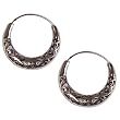 Handmade Earrings Hoop Style Silver Jewelry 1.5 inches (ers311)