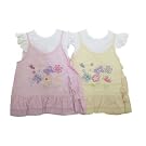 Baby Girls Flower Butterfly Design Dress and Top Baby Clothing Set with Headband