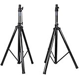 Pair Rockville RVES1 Adjustable Tripod DJ PA Speaker Stands+Carry Bag/Universal