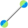 Funky GLOW in the DARK Barbell Tongue Ring