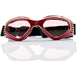 Pet Leso&reg; Doggles Goggles Stylish Doggie Puppy Sunglasses Windproof - Red