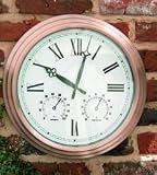Copper - Garden Indoor Outdoor Conservatory Clock - Weather Resistant - Normally Next Day Delivery at No Extra Cost - DS1012