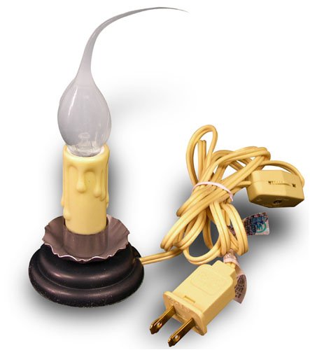 Country Candle Lamp With Light! (Lot/3)