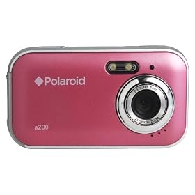 Polaroid CAA-200PC 2MP CMOS Digital Camera with 1.44-Inch LCD Display (Pink) by 